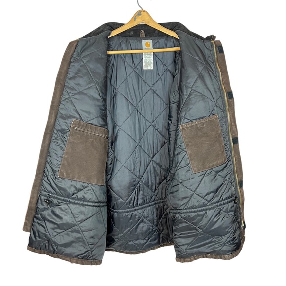 Carhartt Coat C26 DKB Jacket Sandstone 3XL Tall Hooded Duck Arctic Quilt Lined - Picture 6 of 14